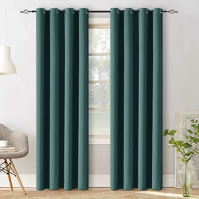 Draperie albastru-verde OXFORD 140x250 cm Agatat: Inele metalice