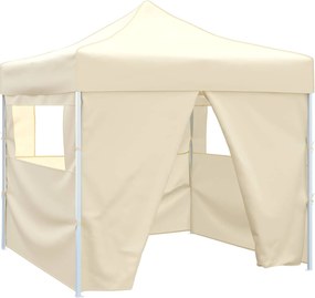 vidaXL Cort pentru Petreceri Crem 291 x 291 x 315 cm Material Oxford