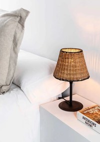 Veioza / Lampa de masa design natural din ratan SUMBA