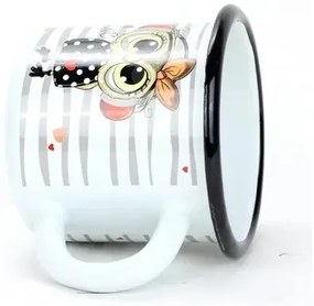 Belis Cană smălțuită Sova music, 7 cm, 0,25 l