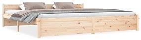 815064 vidaXL Cadru de pat, 200x200 cm, lemn masiv