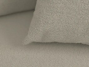 Canapea extensibila de colt SMART BOUCLE, gri-bej, reversibila, 232x143 cm