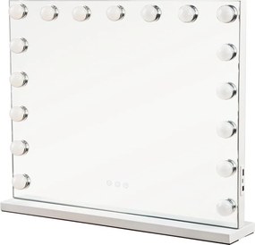 Brilagi - Oglindă de machiaj LED reglabilă HOLLYWOOD LED/15W/230V 60x50 cm albă