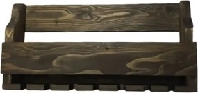 Suport vin din lemn Homs 60 x 12 x 25 cm ,700055