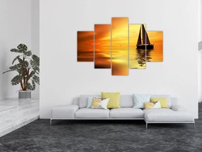 Tablou - Sailboat la apus de soare (150x105 cm)