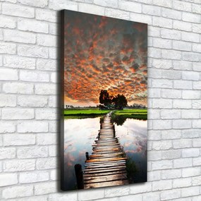 Tablou pe pânză canvas Pod de lemn