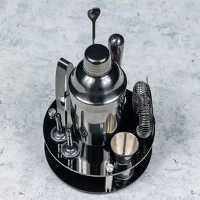 Set shaker cu accesorii Klausberg KB 7581, 10 buc, Stand, 720 ml, Grafit