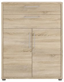 Bibliotecă modulară cu aspect de lemn de stejar 89x113 cm Prima – Tvilum