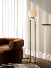 Lampadar modern cu abajur asimetric din sticla suflata, Shapes