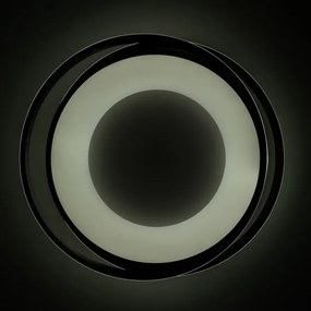 BRILAGI - Plafonieră LED dimabilă FLARE LED/84W/230V 47x51 cm neagră + telecomandă