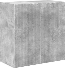 vidaXL Dulap TV de perete Pe perete Gri din beton 59,5 x 31 x 60 cm
