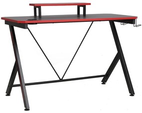Masa PC Dagobert, neagra/rosu