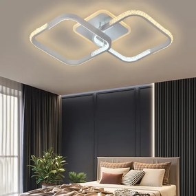 Lustră LED dimabilă aplicată LED/55W/230V 3000-6500K + telecomandă