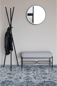 Bancă White Label Milou, gri deschis