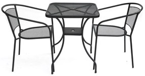 Masă de grădină metalică ZWMT-60 - pătrat 60 x 60 cm