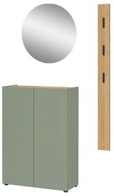 Set pentru hol verde deschis cu aspect de lemn de stejar 104x200x33 cm Alviano – Germania