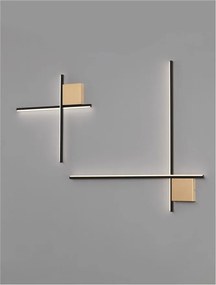 Aplica de perete cu lumina ambientala LED Cross 50cm