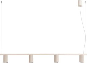 Sollux SL.2713 - Suspensie pe cablu KARBON 4xGU10/10W/230V crem