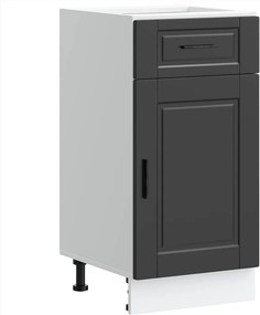 vidaXL Dulap de bază de bucătărie „Porto” din lemn negru prelucrat