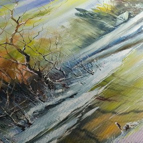 Tablou - Râu de iarnă, pictură în ulei (150x105 cm)