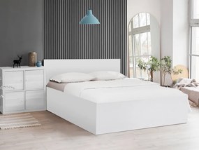 Pat de o persoana alb, SOFIA 120 x 200 cm Saltele: fără saltea, Lamele de pat: Cu lamele curbate