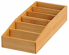 Kesper 70822 Organizator universal din bambus cu 6compartimente, 15 x 7 x 35 cm