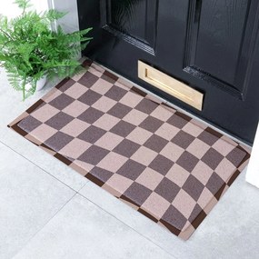 Covoraș de intrare din PVC 40x70 cm Checkerboard – Artsy Doormats