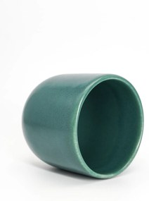 Pahar Cafea Novum Verde Emerald 250ml (Glazurat Manual)