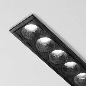 Spot dreptunghiular / Proiector LED incastrabil Lika fi slim 20w 3000k, negru