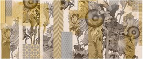 Tablou - Colaj cu floarea-soarelui (120x50 cm)