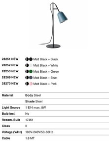 Veioza, Lampa de podea design modern Studio alb