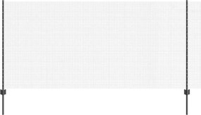 vidaXL Gard cu Stâlp Gri 1,2 x 10 m Oțel și PVC
