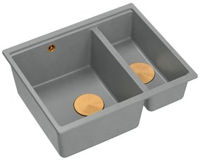 Chiuveta din granit Logan 150 gri metalic