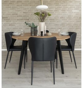 Scaune de dining negre 4 buc. Pisa – House Nordic