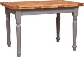 Masa extensibila, L120(210) 80 H80 cm, natur gri antichizat, lemn masiv