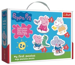 Baby puzzle Trefl Purcelul Peppa, 4v1