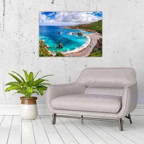 Tablou pe sticlă - Sardinia (70x50 cm)