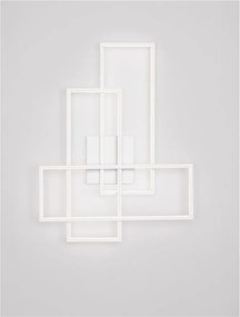 Aplica de perete sau tavan design geometric Alis alb