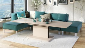 Mazzoni ASTON Bej [Super Mat / Anti-fingerprint] - MĂSUȚĂ EXTENSIBILĂ MODERNĂ MĂSUȚĂ DE CAFEA CAȘMIR