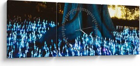 Tablou - Copac magic (cu ceas) (90x30 cm)