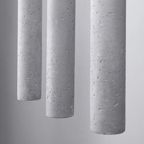 Lustră pe cablu Sollux SL.1272 PASTELO 3xG9/8W/230V beton