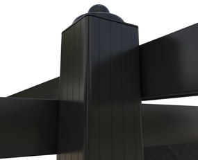 Pavilion de gradina, acoperis retractabil, antracit, 3x3 m Antracit, 3 x 3 x 2.2 m