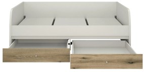 Pat de o persoană 90 cm (váľanda) Kodro (cașmir + stejar evoke) (cu somieră) (cu sp. depozitare). 1116939