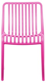 Scaun de dining roz din plastic Glee – Leitmotiv