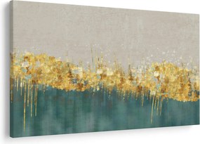 Tablou - Textura cu decor auriu (90x60 cm)