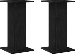 vidaXL Suport pentru plante 2 pcs Stejar Negru 30 x 30 x 60 cm