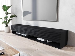 Dulap TV de perete Adenuk 140 MDF (Negru + Negru) . 1106326