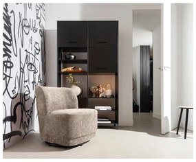 Fotoliu maro deschis cu tapițerie din catifea Atty – WOOOD