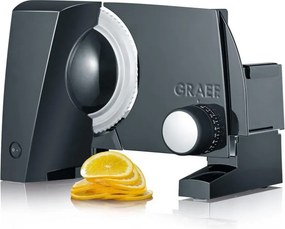 Mașină de tăiat cârnați Graef SKS100, 170 W, lamă de 170 mm, oțel inoxidabil, sistem de blocare pentru copii, negru