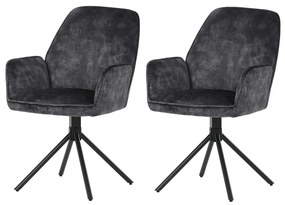 Set de scaune de sufragerie HC-511 BK4, 2 buc.
